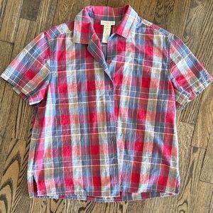 Vintage Jones New York Red and Blue Plaid Shirt